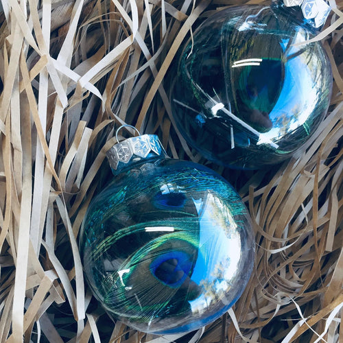2 Pack Everlasting Peacock Baubles