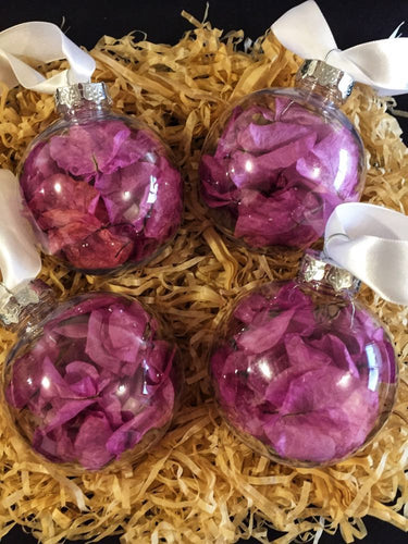 4 Pack Everlasting Dried Floral Baubles