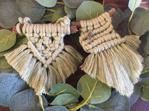 Mini Macrame Hanging Decorations
