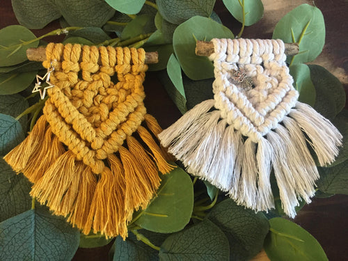 Mini Macrame Hanging Decorations