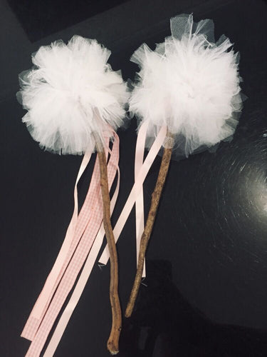 2 x Drifwtood/Tulle Wands